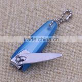 Practical blank metal baby nail clippers/ plastic holder nail clipper for promotion gifts