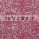 Sliver Fully Sequins Embroidered Tulle Fabric