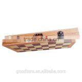 Wooden Folding Portable Chess Set 3 In 1 Chess Game With King Height 3 Inch thumbnail-3