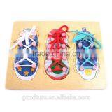 2 In 1 Games Wooden Shoes Puzzles And Tie The Shoelace thumbnail-2