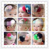 Top Baby Girls Beautiful Flower Headband,ribbon Bow Hair,fashion Ribbon Flower Headband thumbnail-1
