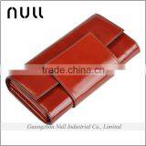 Fashional Design Folding Ladies Genuine Leather Vintage Purse