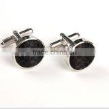 White and Black Alloy Cufflinks ,Swank Red Fiber Cufflinks, Fiber Cufflinks thumbnail-2