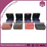 Quality Four Color Pu Leather Jewelry Necklace Box With Led Light