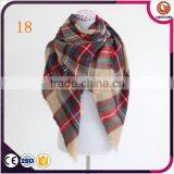 Wholesale 19 Colors Winter Tartan Scarf Women Fashion Blanket Plaid Scarf Import China Products thumbnail-5