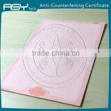 High Security Intaglio Printing Anti-counterfeit Certificate thumbnail-2