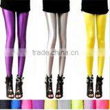 Ladies Long Solid Color Legging thumbnail-1