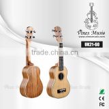 21inch soprano ukulele zebrawood ukulele china wholesale ukulele (UK21-60)