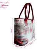 2016 New Arrival Flowers Printed Ladies Style Fashion Handbag thumbnail-3