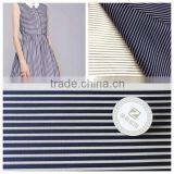 Dress Stripe Fabric Woven Jacquard Tulle Lace Organza Fabric Polyester and Nylon Fabric