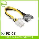 SATA Power Cable-SATA 15pin to ATX P8 Power Cable