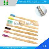 High Quality Colorful Charcoal Wholesale Wooden Bamboo Toothbrush thumbnail-1