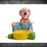 Nicest Ceramic clown with glass candle holder in party gifts