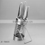 Whole Stainless Steel Kitchen Knife Set With Knife Block