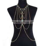 Turquoise multilayer tassel sexy waist chain
