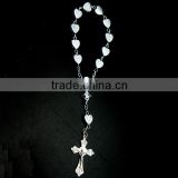 rosary,catholic decade plastic beaded rosary,cheap rosary