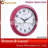 Cason Plastic Wall Weather Station Clock for Living Room thumbnail-3