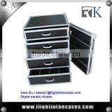 14U Rack Drawe Flight Case With Wheels, 4 Drawers-- 2 x 4U, 2 x 3U High thumbnail-2