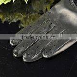 Breathable Summer Short Ladies Sheepskin Leather Driver Glove thumbnail-4