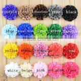 Hot Sale High Quality Fashion Cheap Handmade Decoative Rosette Silk Ribbon Flowers for Cloth thumbnail-2