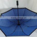 High Quality 2-section Automatic Open Mini Windproof 2 Folding Umbrella thumbnail-3