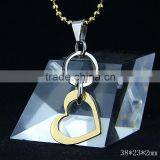 High Quality Jewelry 24K Gold Plated Broken Heart Pendant thumbnail-2