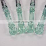 Green Crystal Handle 9Pcs Stainless Steel Flatware Set thumbnail-2