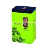 Rectangular Shape Tea Tin Can