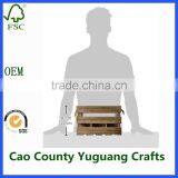 Rustic Farmhouse Wooden 6 Bottle Beer Bottle Crates thumbnail-3