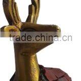 Brass Deer With Stone Work thumbnail-2