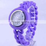 Twisted band silicone watch braided band silicone watch