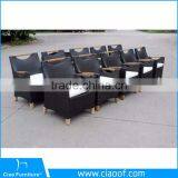 Tropical Style Aluminum Frame 10 Piece Dining Table thumbnail-2