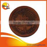Custom Leather Patch With Brown Color in Round Shape thumbnail-1