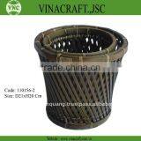 Bamboo Waste Basket Set of Two thumbnail-1