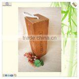 Custom Logo Laser Engraving Colored Wood Wine Box thumbnail-2