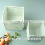 New Unique Design Hollowed Out White Ceramic Decorating Vase for Home thumbnail-1