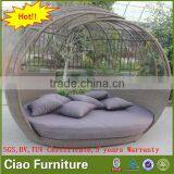 Outdoor Leisure Sun Bed Garden Furniture Rattan Daybed thumbnail-6