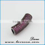 High Quality Wholesale Micro Pave Tube for Necklace Pendant thumbnail-1