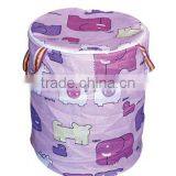Cotton Polyester Pop-up Laundry Hamper With Handle thumbnail-1