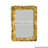 Gold Plated Rock Design Wall Fancy Mirror thumbnail-1