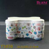 High Quality Bone Shaped Dog Bowl thumbnail-1