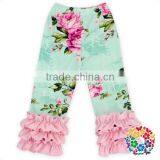 Newest Design Wholesale Baby Clothes Baby Girls Triple Ruffle Pants Sew Sassy Icing Legging thumbnail-4