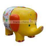 Customized Fiberglass Colourful Elephant Statue thumbnail-1