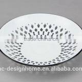 ROUND ENAMEL IRON SIEVE TRAY thumbnail-1
