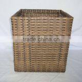 Square PE Rattan Baskets With Liner thumbnail-1