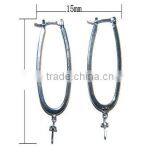 25*40mm Fashional 925 Sterling Silver Earring Hook thumbnail-1