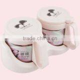 Glass Kitchen Seasoning Box Condiment Dispenser Set With Spoons thumbnail-3