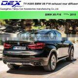 Carbon Fiber Exhaust Tip Racing Exhaust Tail Pipe PP Rear Diffuser for B~MW X6 F16 Muffler Tip thumbnail-3