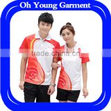 OEM service unisex tennis clothing,high quality clothing and wholesale badminton sets