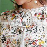 2017 Summer Print Tunic Tops Long Sleeve Womens Shirts thumbnail-5